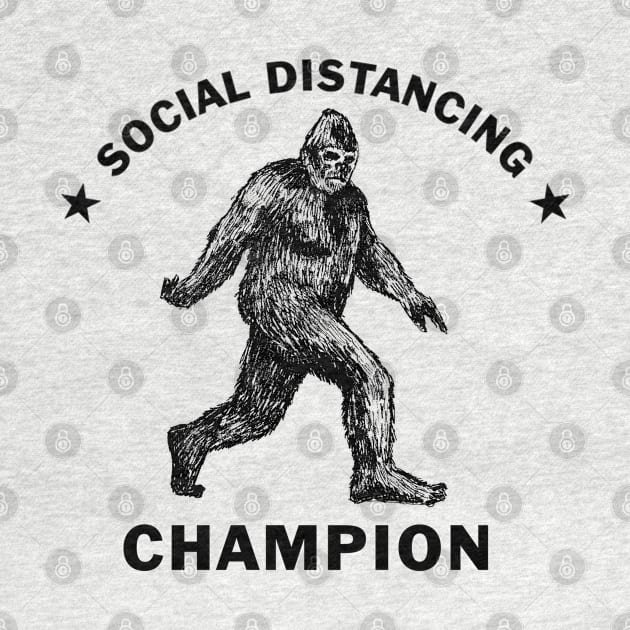 Bigfoot Social Distancing Champion (Light Colors) by Pop Fan Shop